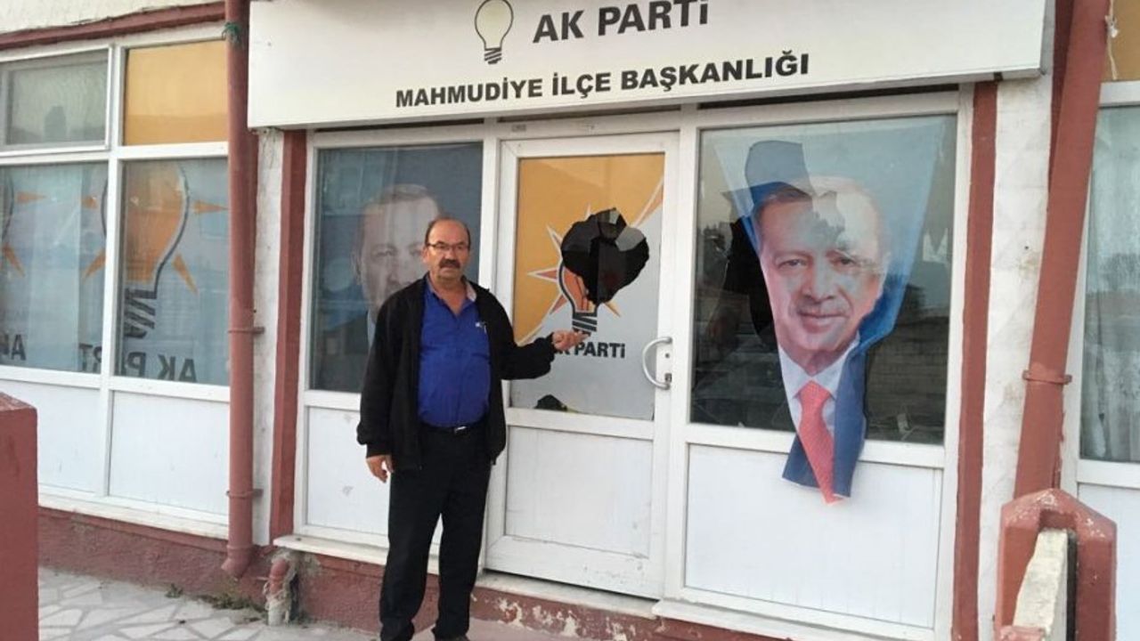 AKP binasına çirkin saldırı