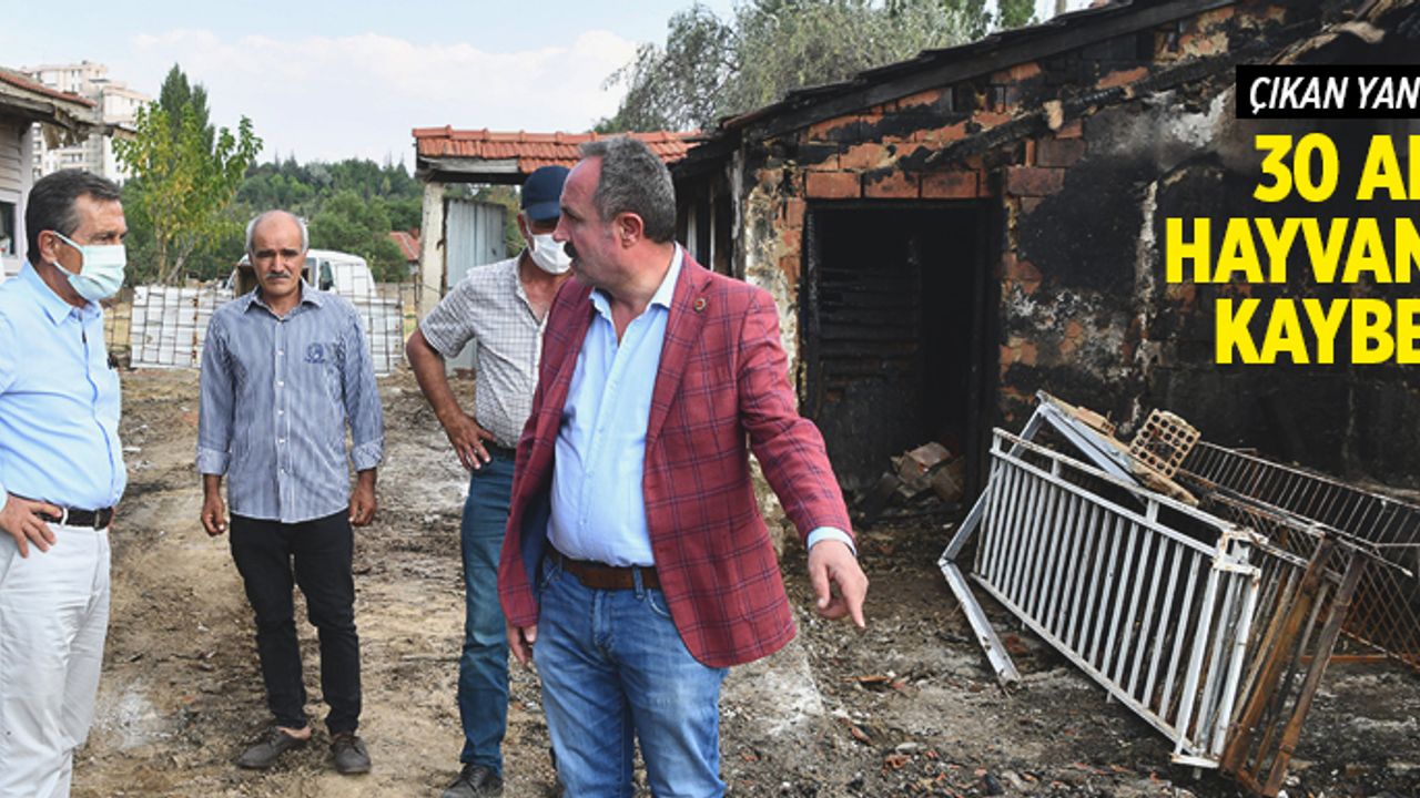 Başkan Ataç’tan ahırı yanan üreticiye ziyaret