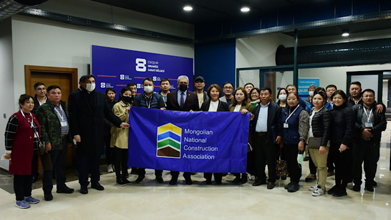 Moğol Ulusal İnşaat Birliği’nden Eskişehir OSB’ye ziyaret