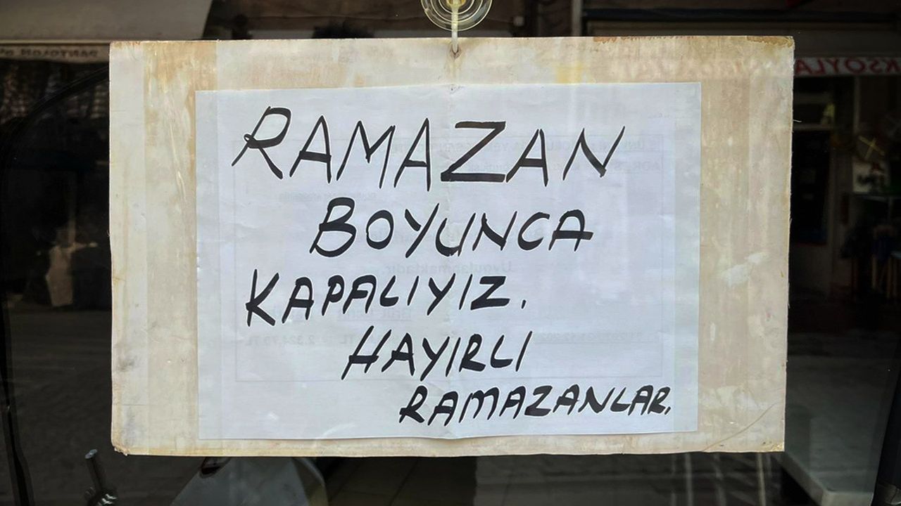 Bazı lokantalar Ramazan ayı boyunca kapalı