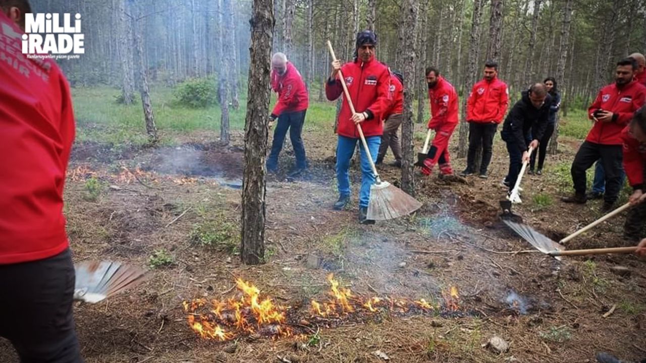 DAK gönüllülerine yangına müdahale eğitimi verildi