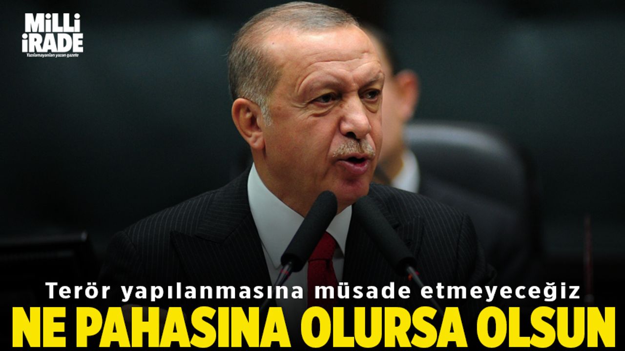Erdoğan'dan şehit askerler için taziye mesajı