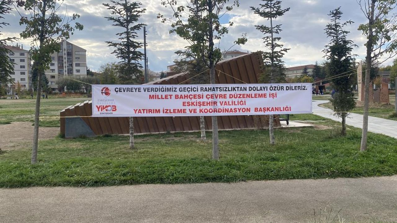 Recep Tayyip Erdoğan Millet Bahçesi'nde bakım ve onarım çalışmaları başladı