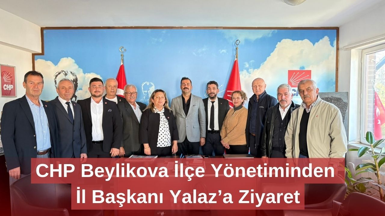 CHP Beylikova İlçe Yönetiminden İl Başkanı Yalaz’a Ziyaret