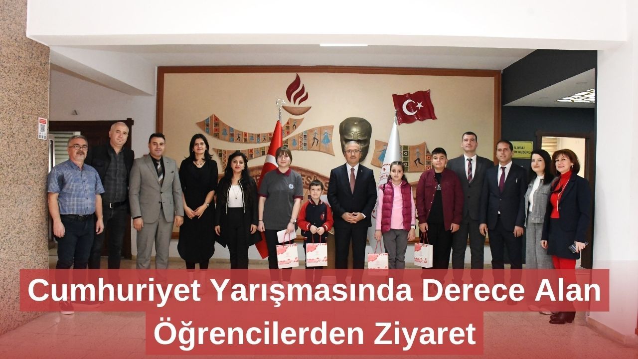 Cumhuriyet Yarışmasında Derece Alan Öğrencilerden Ziyaret