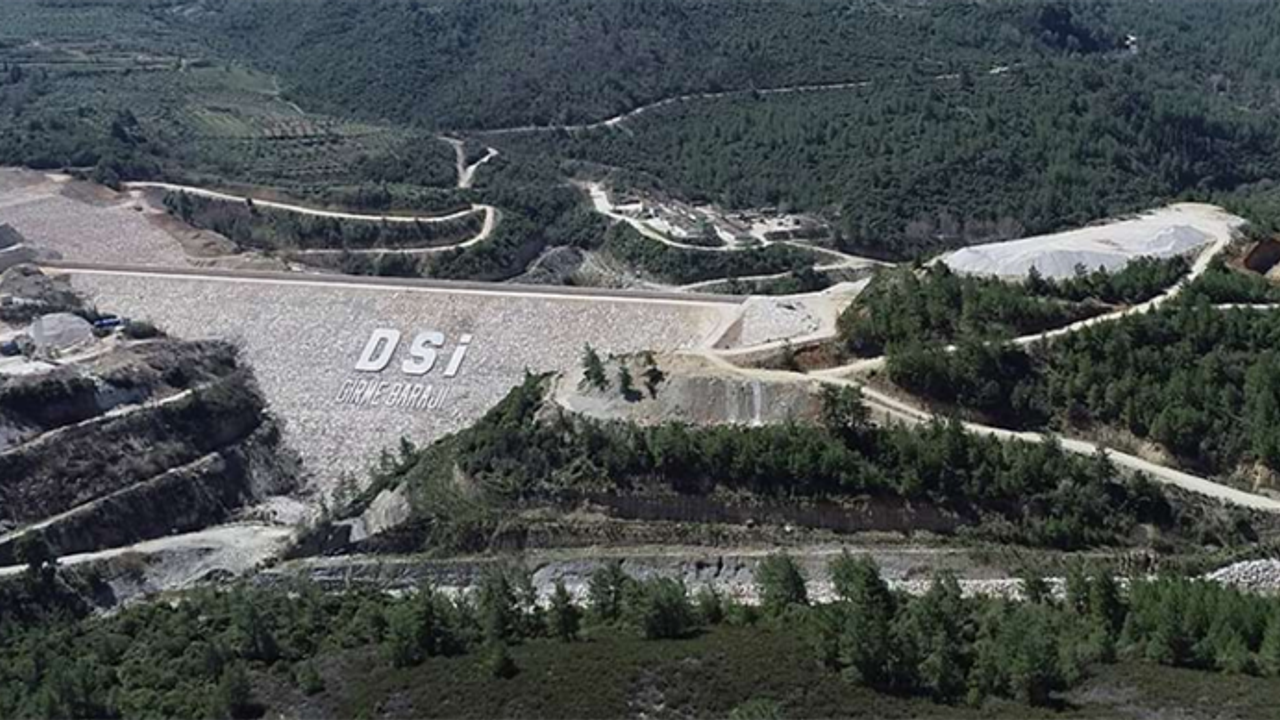 Girme Barajı'nda su tutulmaya başlandı