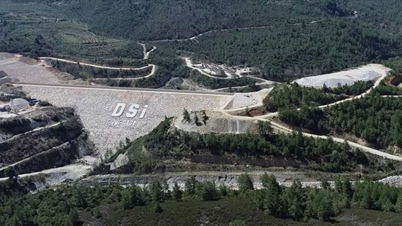 Girme Barajı’nda su tutulmaya başlandı