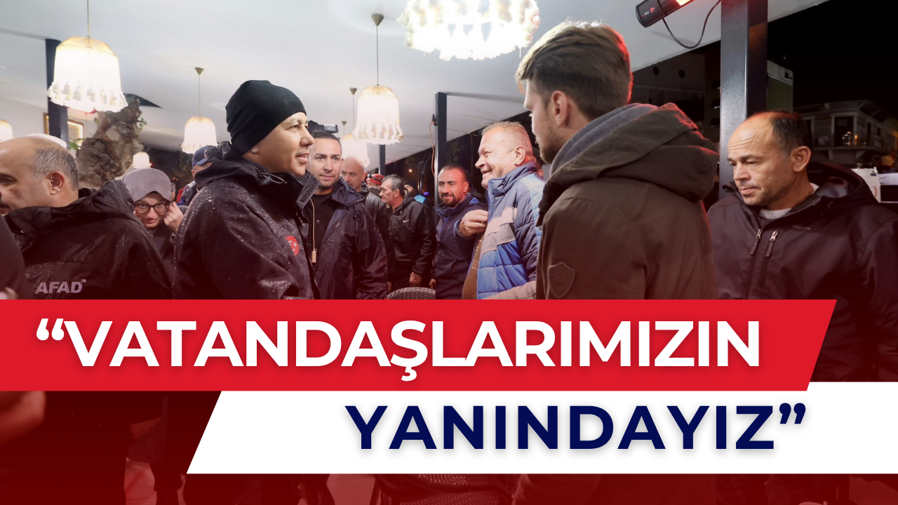 Bakan Yerlikaya deprem bölgesinde: Yıkılan binalar inceleniyor