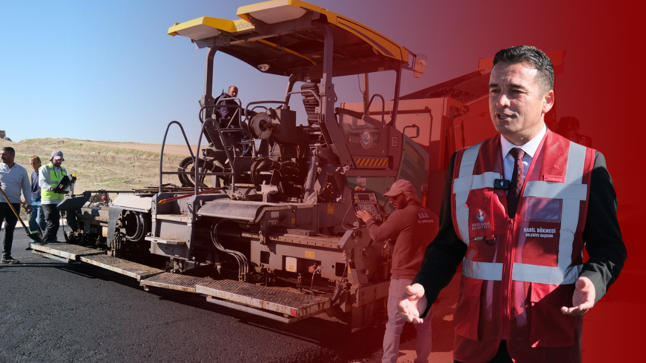 Sivrihisar’da Sıcak Asfalt Çalışmaları Sürüyor