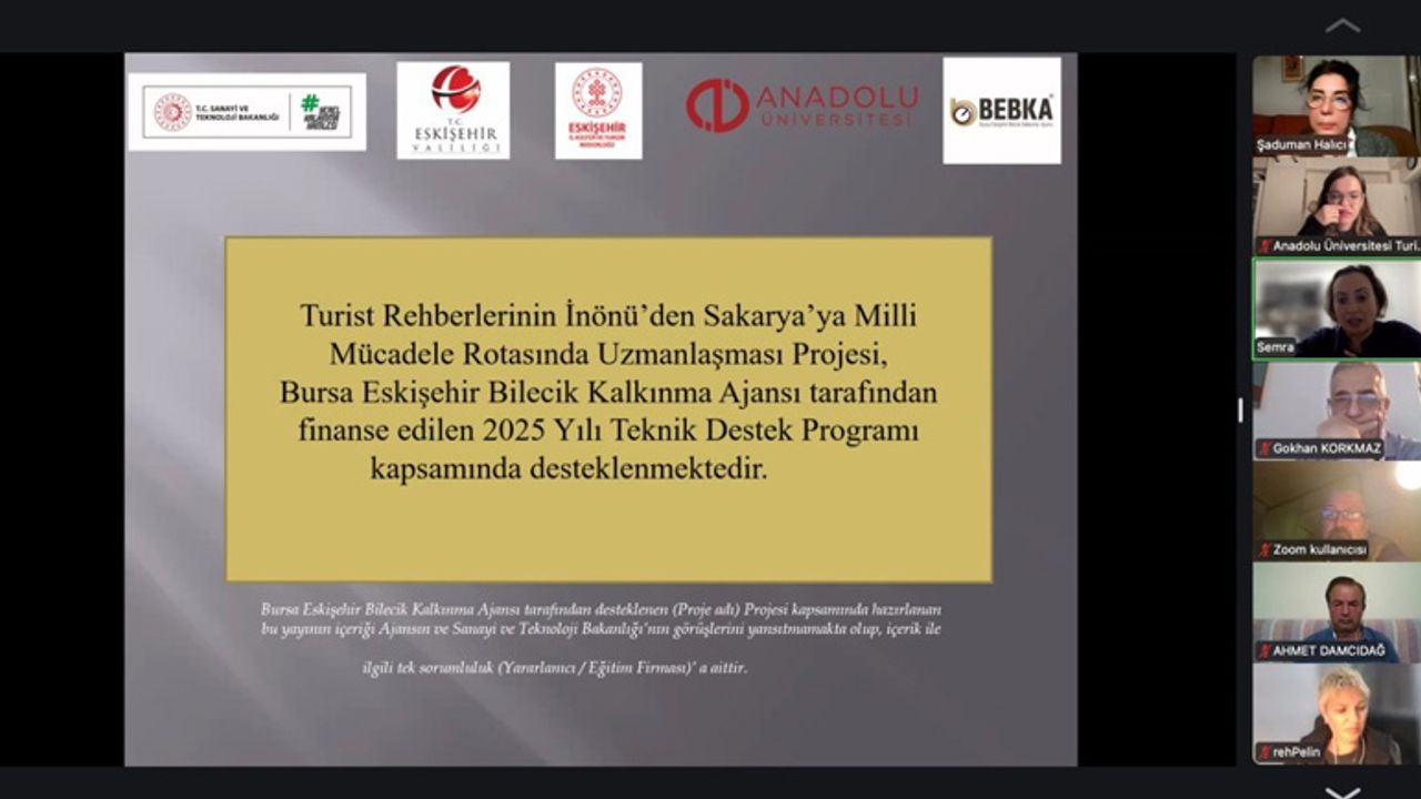 Anadolu Üniversitesi Turist Rehberlerine uzmanlaşma eğitimi veriyor