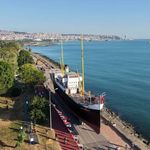 Samsun'da Tarihi An: Bandırma Vapuru Replikası Karadan 3,5 Kilometre Yürütüldü