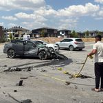 Eskişehir’de Otomobil Tuğla Yüklü Tırla Çarpıştı