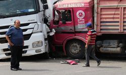 Eskişehir’de TIR’la çarpışan kamyonun sürücüsü yaralandı.