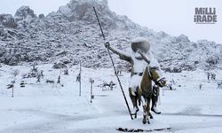 Sivrihisar'dan kartpostallık kar manzaraları