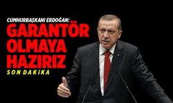 "Garantör olarak elimizi taşın altına sokmaya hazırız"