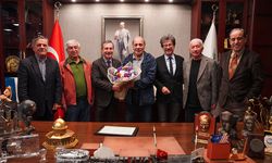 Efsane futbolculardan Başkan Ataç’a ziyaret
