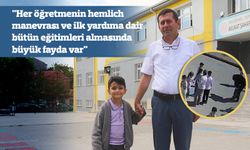 Öğrencisini eşinden öğrendiği hemlich manevrası ile kurtardı