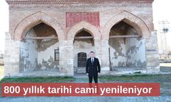 800 yıllık tarihi cami yenileniyor