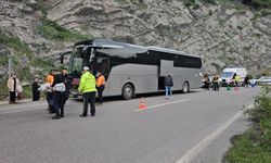 Otobüs tünelde kaza yaptı, yolcular ölümden döndü