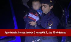 Didim’de Kaybolan 5 Yaşındaki Çocuk, Jandarma Ekiplerince Zeytinlikte Bulundu