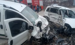 Ticari araçla çarpışan otomobilin sürücüsü hayatını kaybetti