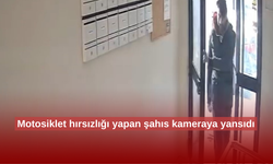 Motosiklet hırsızlığı yapan şahıs kameraya yansıdı