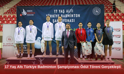 17 Yaş Altı Türkiye Badminton Şampiyonası Ödül Töreni Gerçekleşti