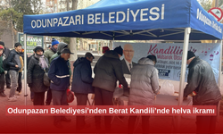 Odunpazarı Belediyesi’nden Berat Kandili’nde helva ikramı