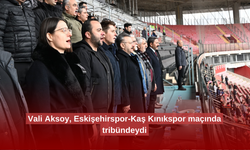 Vali Aksoy, Eskişehirspor-Kaş Kınıkspor maçında tribündeydi