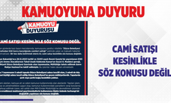 Cami Satışı Kesinlikle Söz Konusu Değil