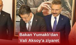 Bakan Yumaklı'dan Vali Aksoy'a ziyaret