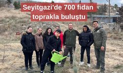 Seyitgazi'de 700 fidan toprakla buluştu