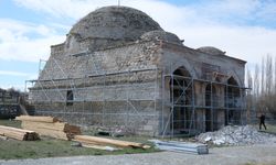 Tarihi Selçuklu Camiinde restorasyon çalışması