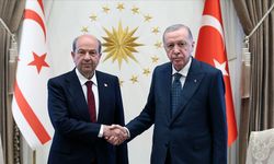 Cumhurbaşkanı Erdoğan, KKTC Cumhurbaşkanı Tatar'la görüştü