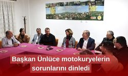 Başkan Ünlüce motokuryelerin sorunlarını dinledi