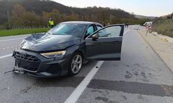 Otomobille çarpışan  genç sürücü öldü