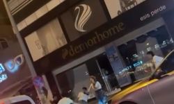 Gençler caddeyi boks ringine çevirdi, yumruklar havada uçuştu