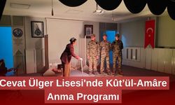 Cevat Ülger Lisesi'nde Kût’ül-Amâre Anma Programı