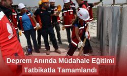 Deprem Anında Müdahale Eğitimi Tatbikatla Tamamlandı
