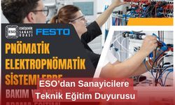 ESO’dan Sanayicilere Teknik Eğitim Duyurusu