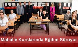 Mahalle Kurslarında Eğitim Sürüyor