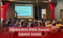 Öğrencilere Etkili Sunum Eğitimi Verildi