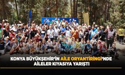 Konya Büyükşehir’in Aile Oryantiringi’nde Aileler Kıyasıya Yarıştı