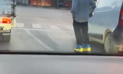 Tehlikeli yolculuk kamerada