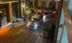 Düğün konvoyunda gerginlik yaşandı