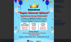 Başkentte Geleneksel “Toplu Sünnet Şöleni” İçin Kayıtlar Devam Ediyor