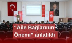 Genç çiftlere aile bağlarının önemi anlatıldı
