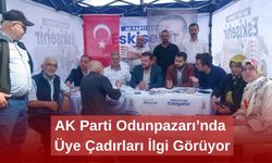 AK Parti Odunpazarı’nda Üye Çadırları İlgi Görüyor