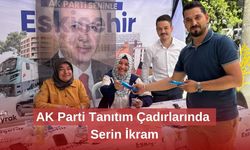 AK Parti Tanıtım Çadırlarında Serin İkram