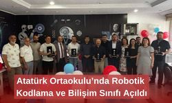 Atatürk Ortaokulu’nda Robotik Kodlama ve Bilişim Sınıfı Açıldı